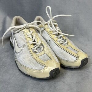 Nike Reax Revolution Running Shoes Womens Size 7.5 333767-111 White Gray Sneaker